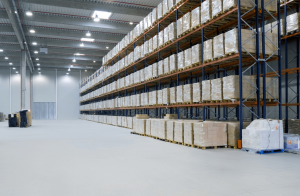 What is the temperature for warehouse storage?